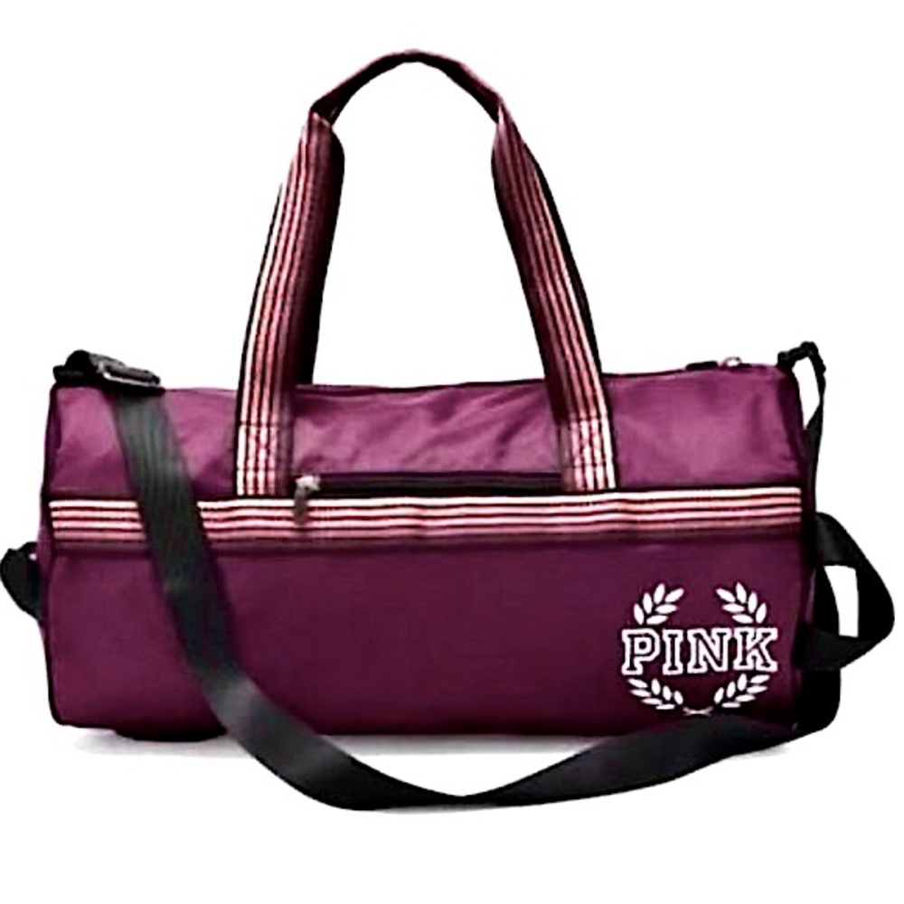 Victoria’s Secret Pink Purple Retro Large Gym Bag, Duffle Bag